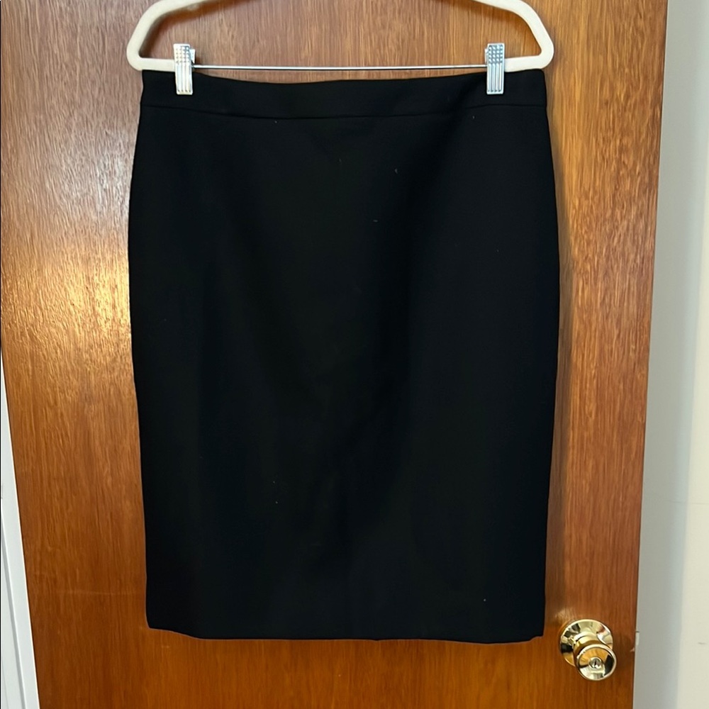 Jcrew Elegant Black Pencil Skirt